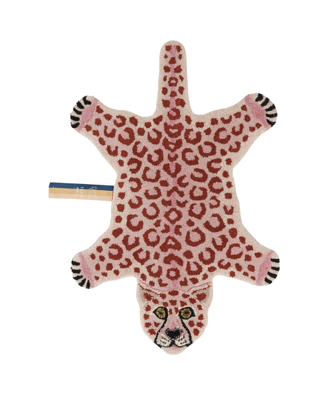 Pinky Leopard gulvtæppe, Small - Pink